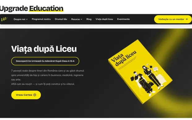 Upgrade Education website page, after the makeover 3